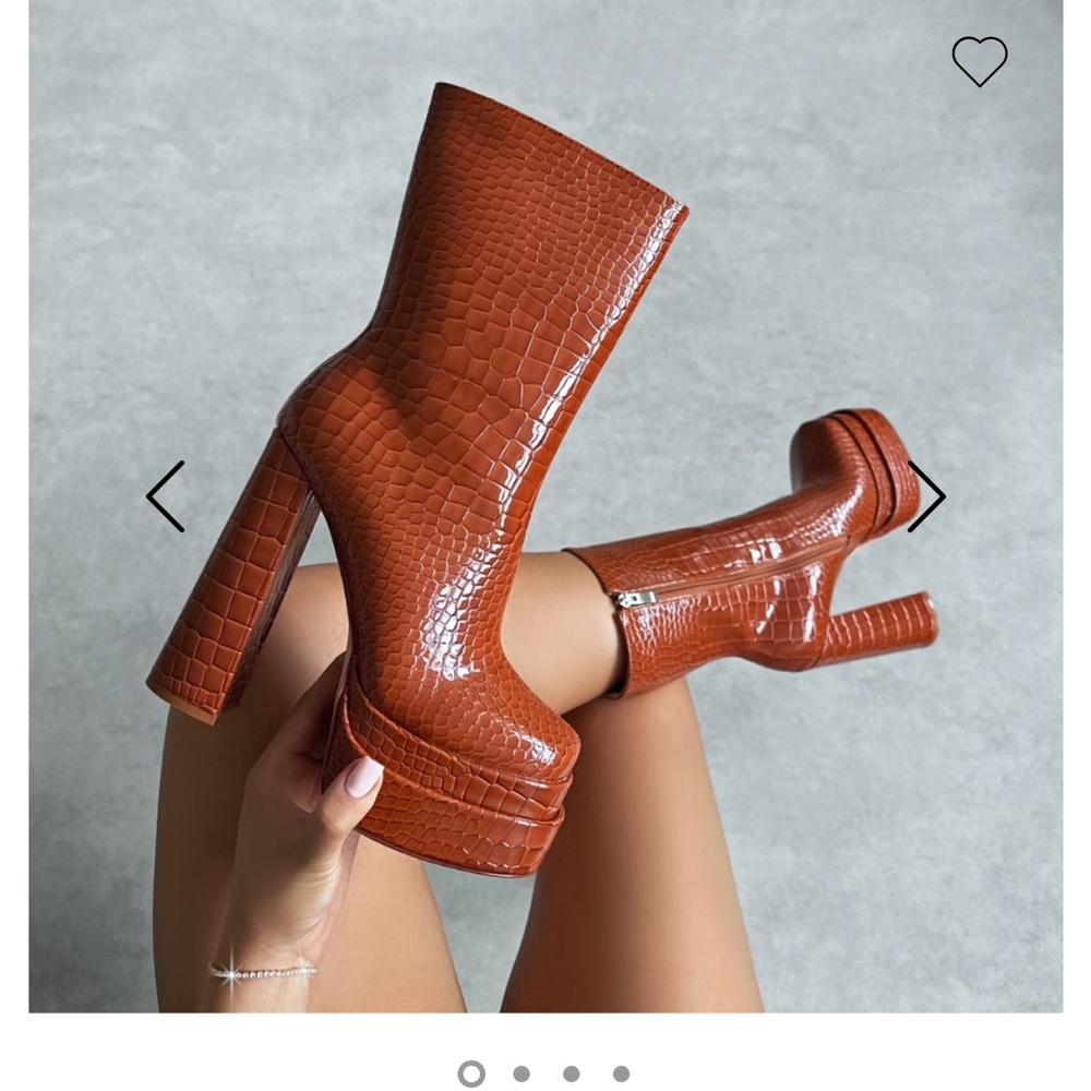 Platform ankle boots size 9